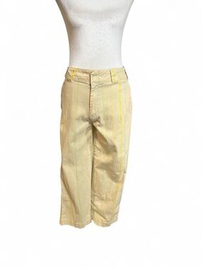 Dickies Light Yellow Striped Wide Leg Pants